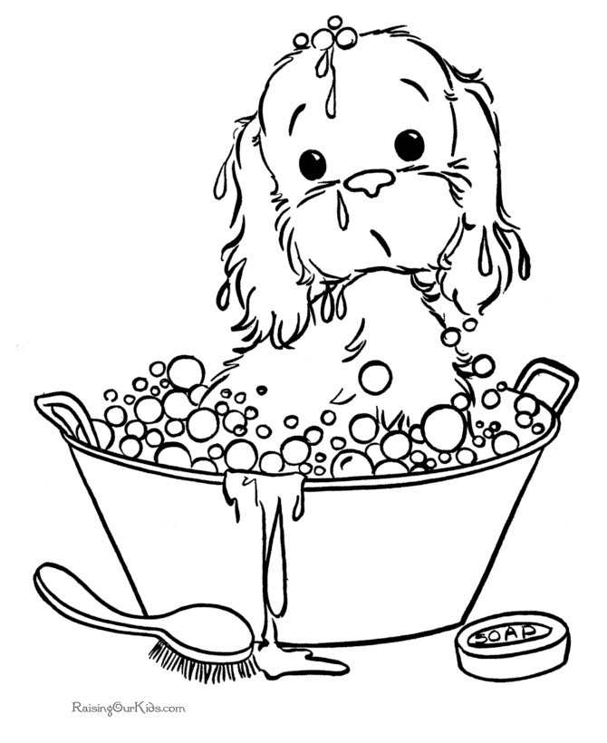 Download Hard Puppy Coloring Pages - Coloring Home