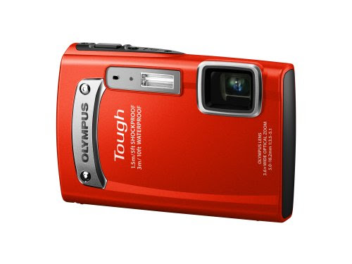 Olympus TG-320 Digital Compact Camera - Red (14MP, 3.6x Wide Optical Zoom) 2.7 inch LCD