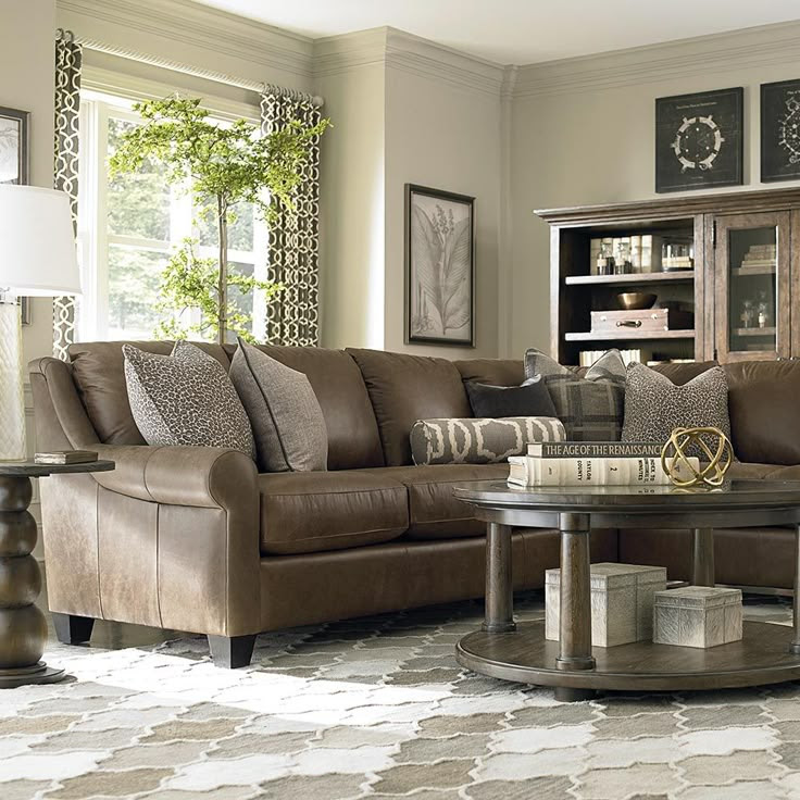 Best Brown Sectional Ideas On Pinterest Leather