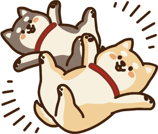ゆるっと可愛い柴犬イラストテンプレート 株式会社ゲイトウェブ