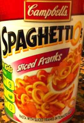 Review Campbell S Spaghettios With Sliced Franks Grubpug Food Reviews