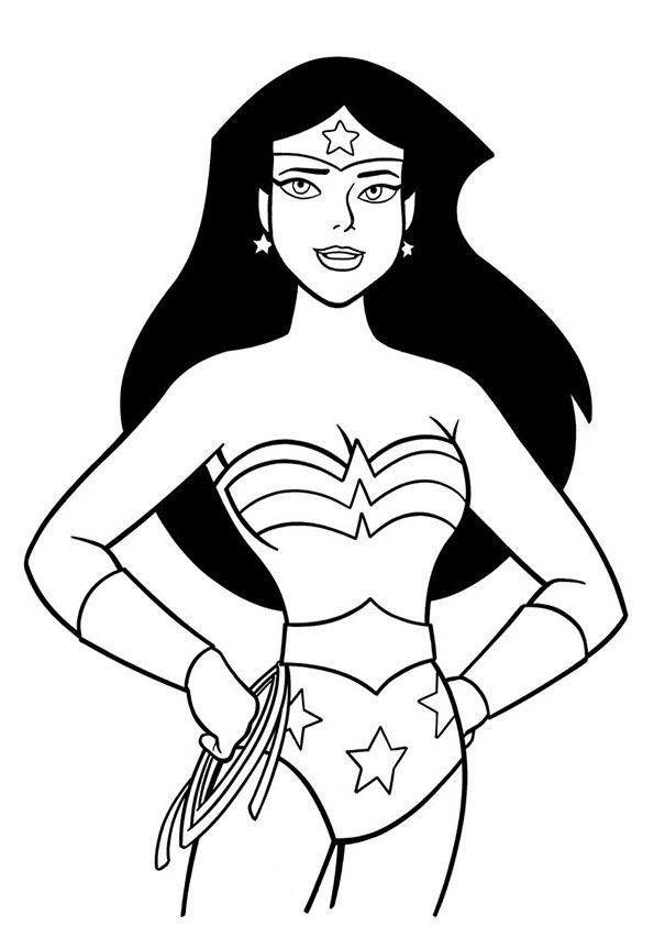 photo Superhero Drawing Easy Female clipart library