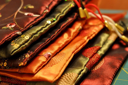 Love these little satin bags