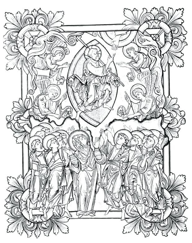 Illuminated Manuscript Coloring Pages At Getdrawings Free Download