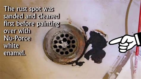 As we all know, not being able to use hot water in your sink faucet is definitely. Fix Bathtub Rust Spot with Waterproof Ceramic Enamel - YouTube