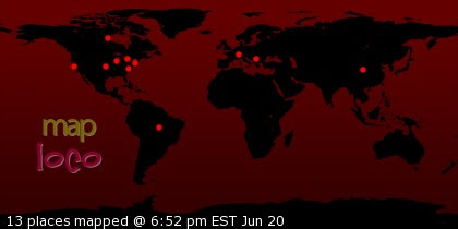 Profile Visitor Map - Click to view visits