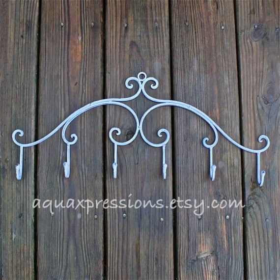 Wall Hook Hanger /Purple /Metal Decor /Jewelry by AquaXpressions