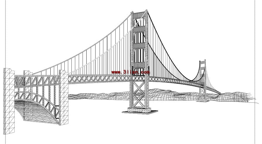 Sketsa Jembatan Vektor Misc Vektor Gratis Download Gratis