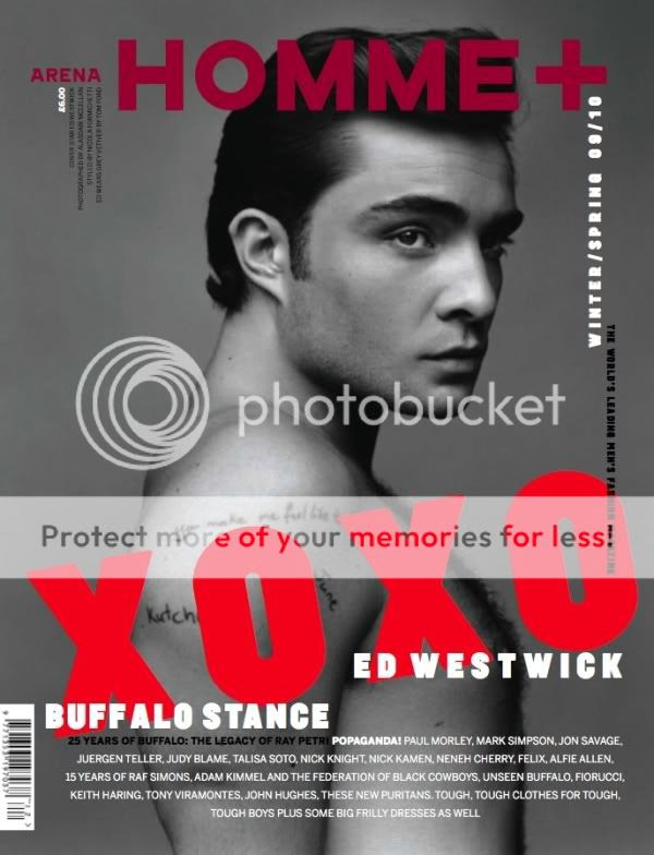 Ed Westwick for Arena Homme+'s Fall Issue