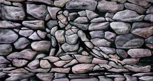 Hidden Rock People Optical Illusion