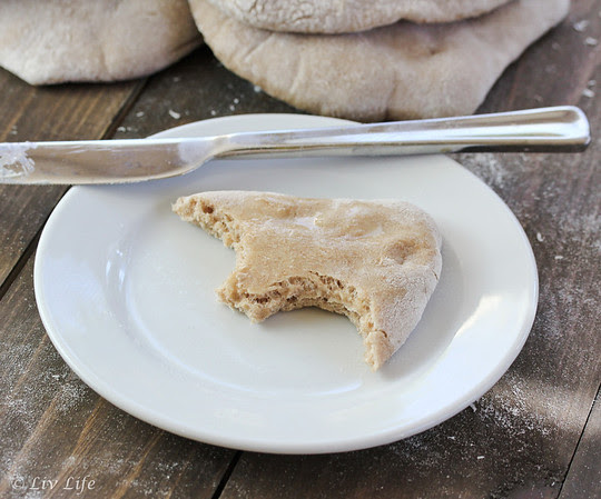 Homemade Whole Wheat Pita