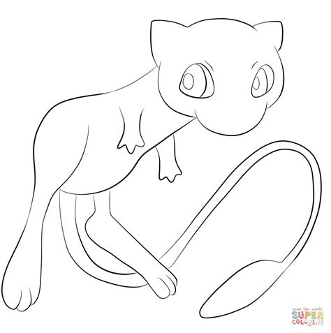 pokemon mew kleurplaat gratis kleurplaten printen