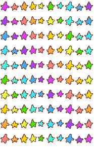 素材屋405番地 星柄の壁紙 透過 Web用イラスト素材 みきゆフォント