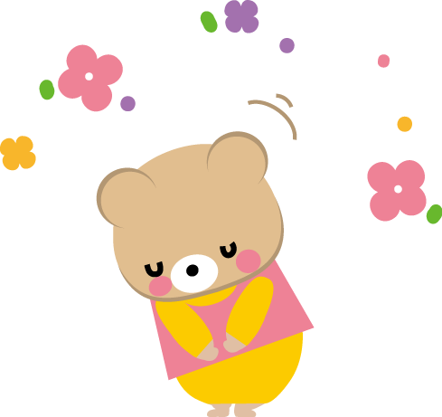 ありがとう お礼 お辞儀 のイラスト 無料イラスト フリー素材