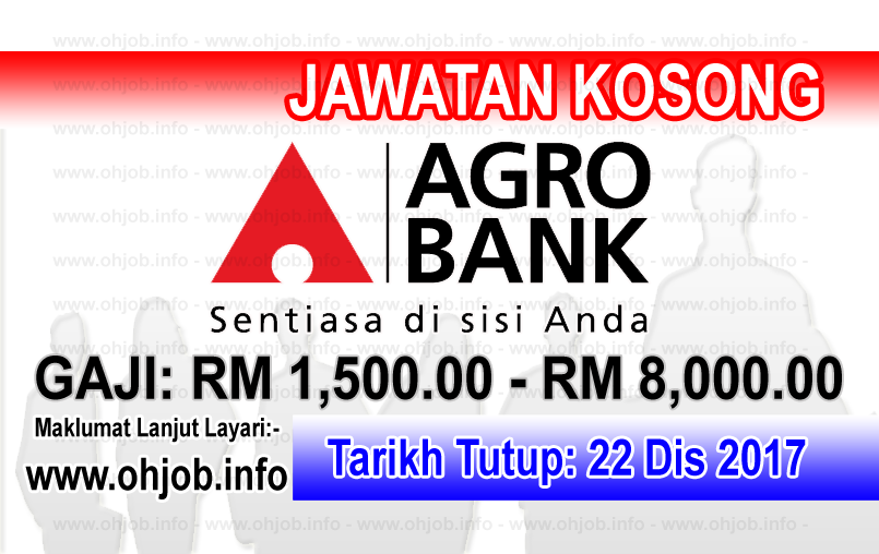 Jawatan Kerja Kosong Agrobank - Bank Pertanian Malaysia logo www.ohjob.info disember 2017