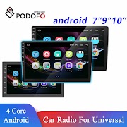 Special Price Podofo 10.1/9"/7 " Car Radio Multimedia Player 2din Android Audio Stereo BT Autoradio For Toyota Volkswagen Hyundai Kia"