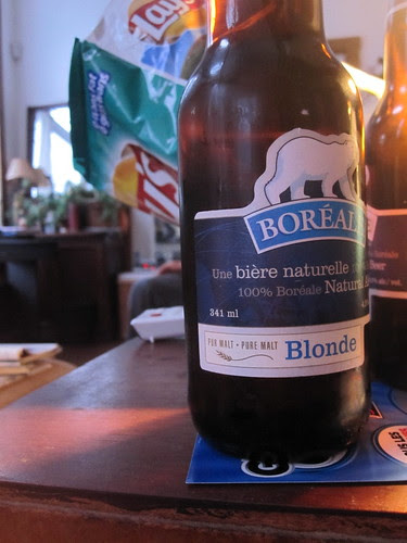 Beer and chips