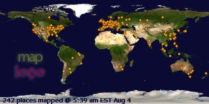 Profile Visitor Map - Click to view visits