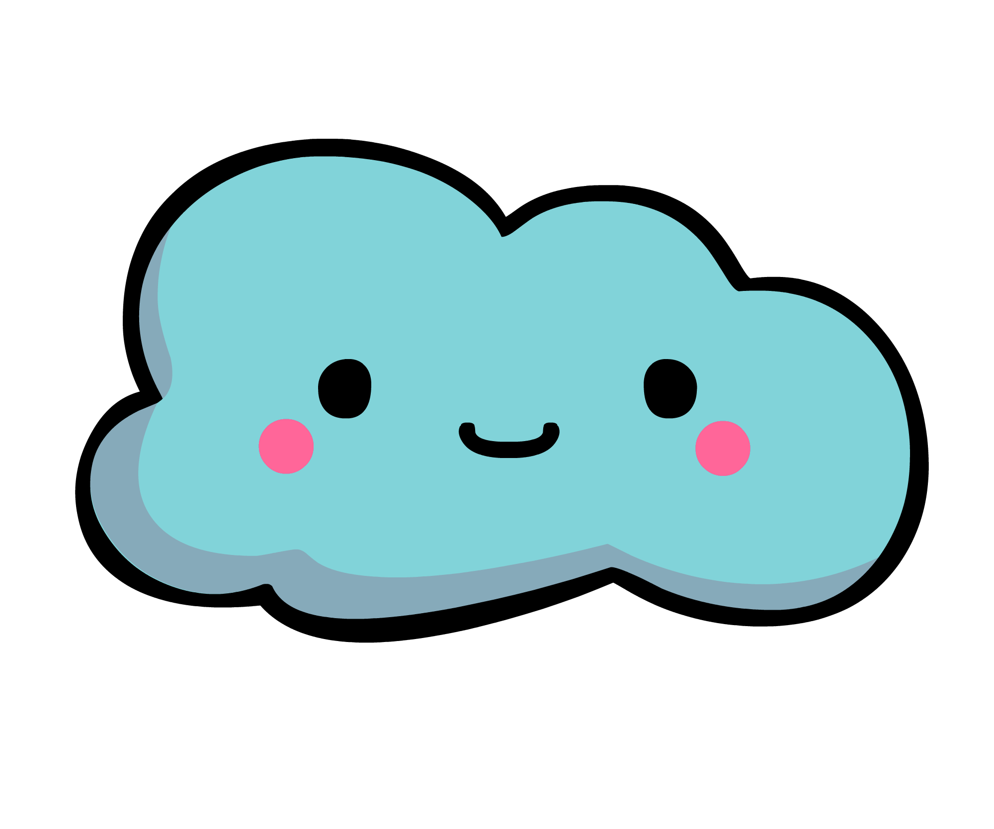 雲 曇り 無料イラスト素材 イラスト無料素材かわいい系