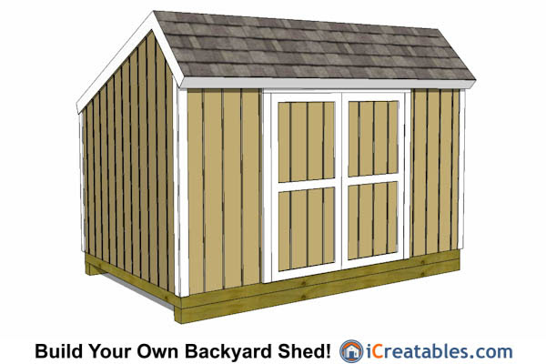 8x12 Shed Plans - Buy Easy to Build Modern Shed Designs