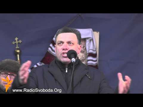 Виступ Олега Тягнибока на інформаційному мітингу