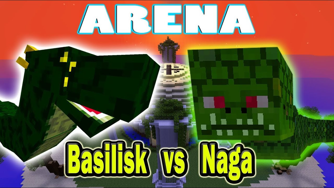 Minecraft Arena Battle Basilisk vs. Naga - YouTube