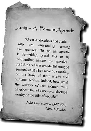 Junia—A Female Apostle