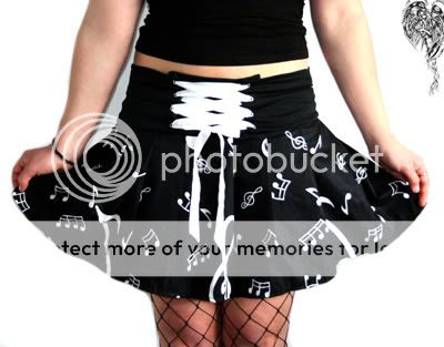 black music skirt