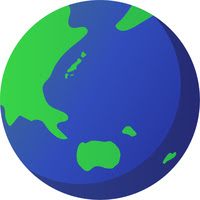 地球の上半分 の画像素材 イラスト素材ならイメージナビ