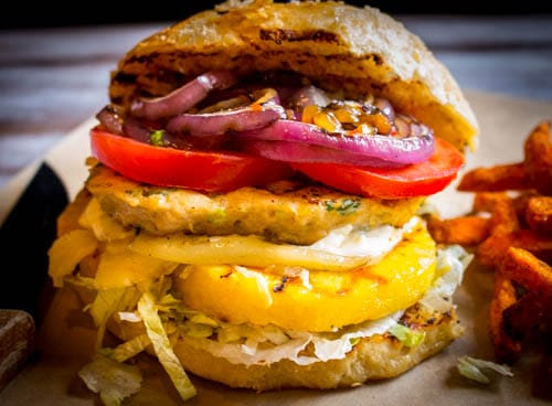 Sweet & Sour Hawaiian Chicken Burgers - No Spoon Necessary