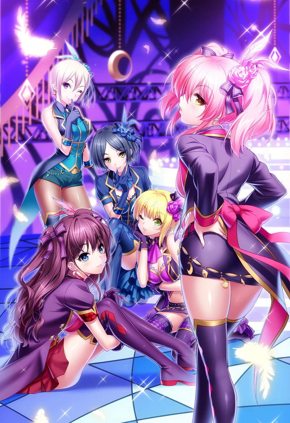 デレステ Lipps 速水奏 塩見周子 城ヶ崎美嘉 宮本フレデリカ 一ノ瀬志希 No 2392 アイドルマスター 壁紙