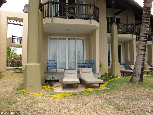 Nightmare in paradise: The couple's room at Legends Hotel in Grand Gaube, Mauritius