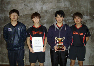 １部優勝の川澄化学工業 提供写真