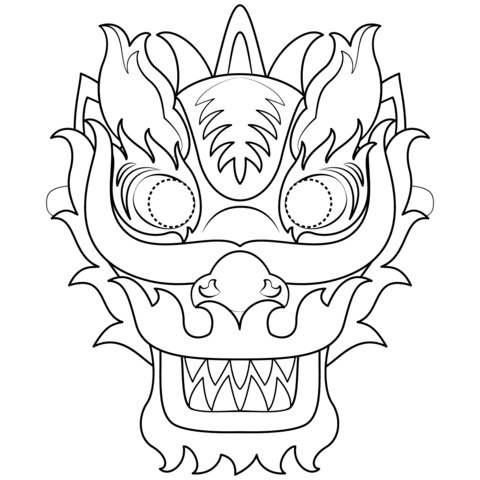 Chinese New Year Dragon Mask Coloring Page Free Printable Coloring Pages Find & download free graphic resources for chinese new year.