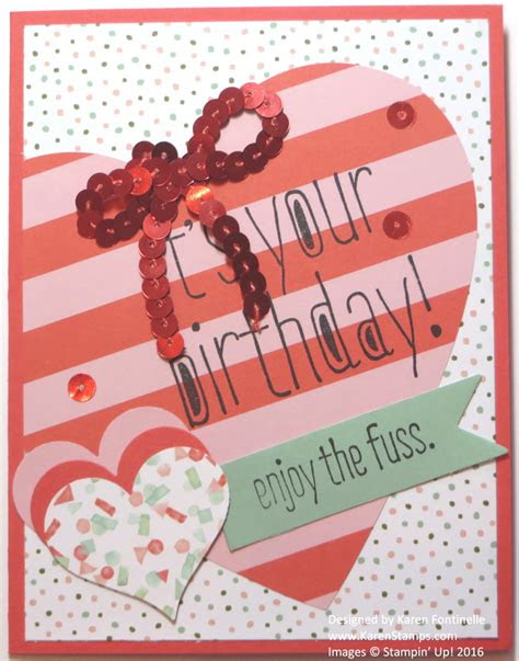 Create your own unique valentines with one of these cute valentine card templates you can print out and color in. making a valentine birthday card with paper pumpkin stamping with karen