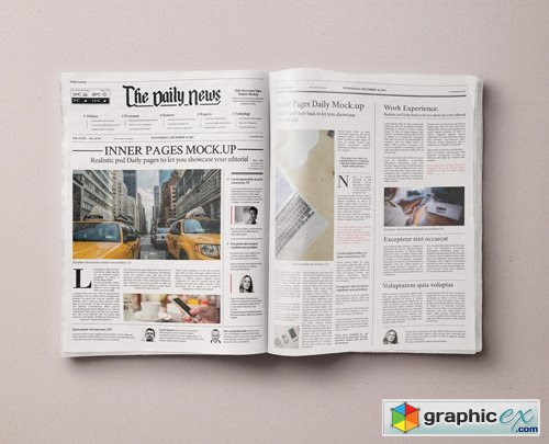 Daily Newspaper Psd Mockup Vol 2 Free Download Vector Stock Image Photoshop Icon