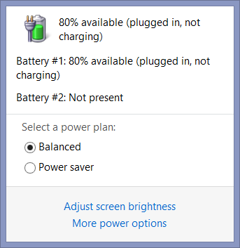 ... laptop battery's full charge to less than 100% extend its battery life
