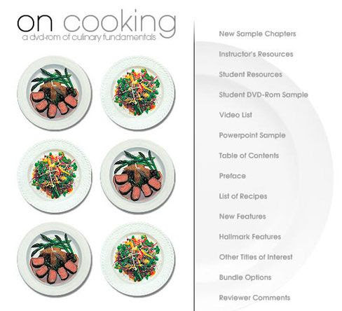 on cooking
