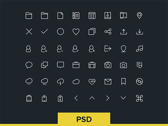 ユニークデザインのアウトライン無料アイコン素材まとめ Psd ベクター Svg形式 Photoshopvip