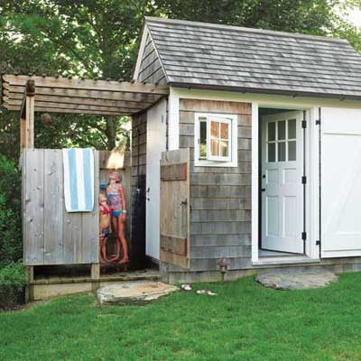 Outdoor Shower | Cape Remodel: Small Fixes, Lots More Function | This ...