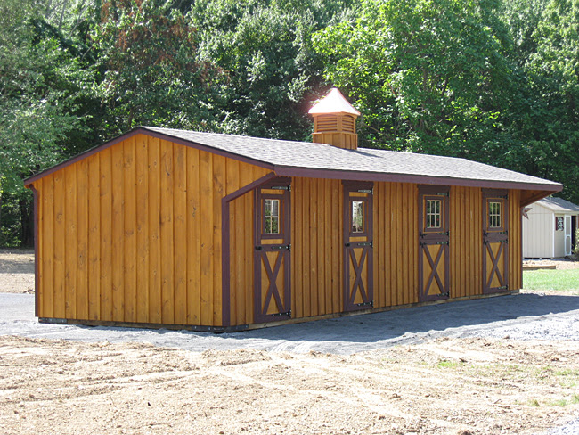 Shed Row Horse Barn DIY PDF Plans Download saltbox storage shed plans ...
