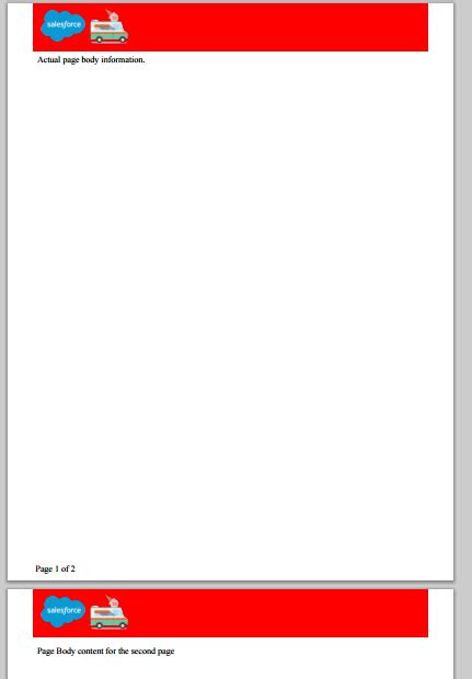 visualforce  content overlapping  header