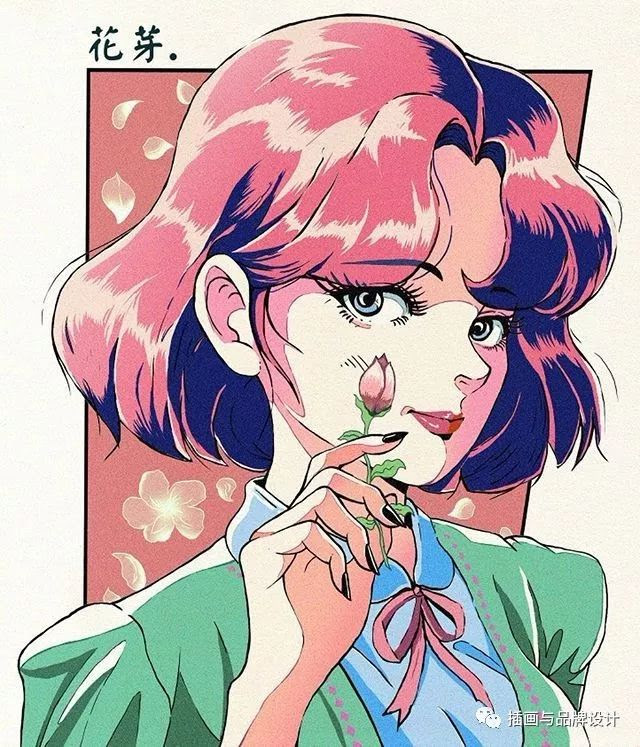 插画丨潮爆了 80年代风漫画少女 时尚永远不过时