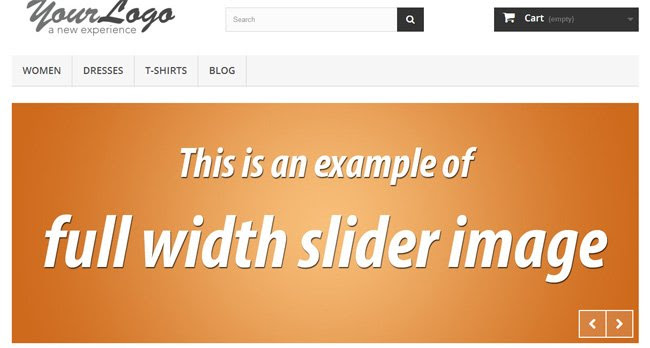 full width slider in prestashop 1.6