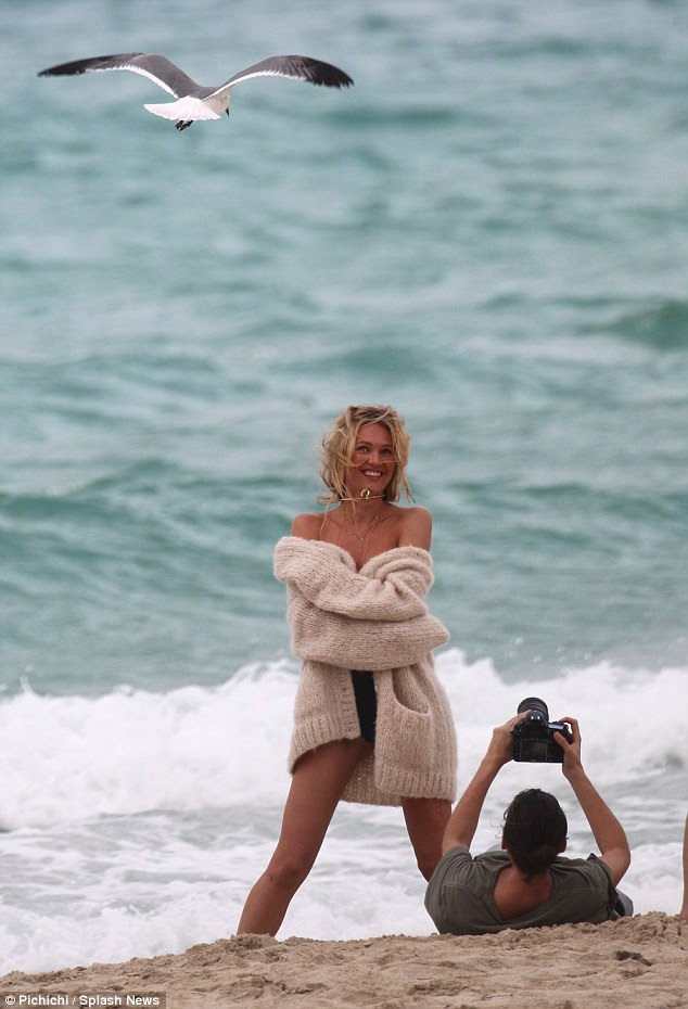 English:Candice Swanepoel Bikini Marie Claire Miami February‭ ‬12,‭ ‬2014‭ 