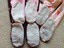 Lot-of-3-CARTERS-Girls-Size-4T-Fleece-Footed-Blanket-Sleeper-Pajamas-Pink-Brown