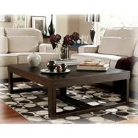 Watson Rectangular Cocktail Table by Ashley - Natural Wood (T481-1)