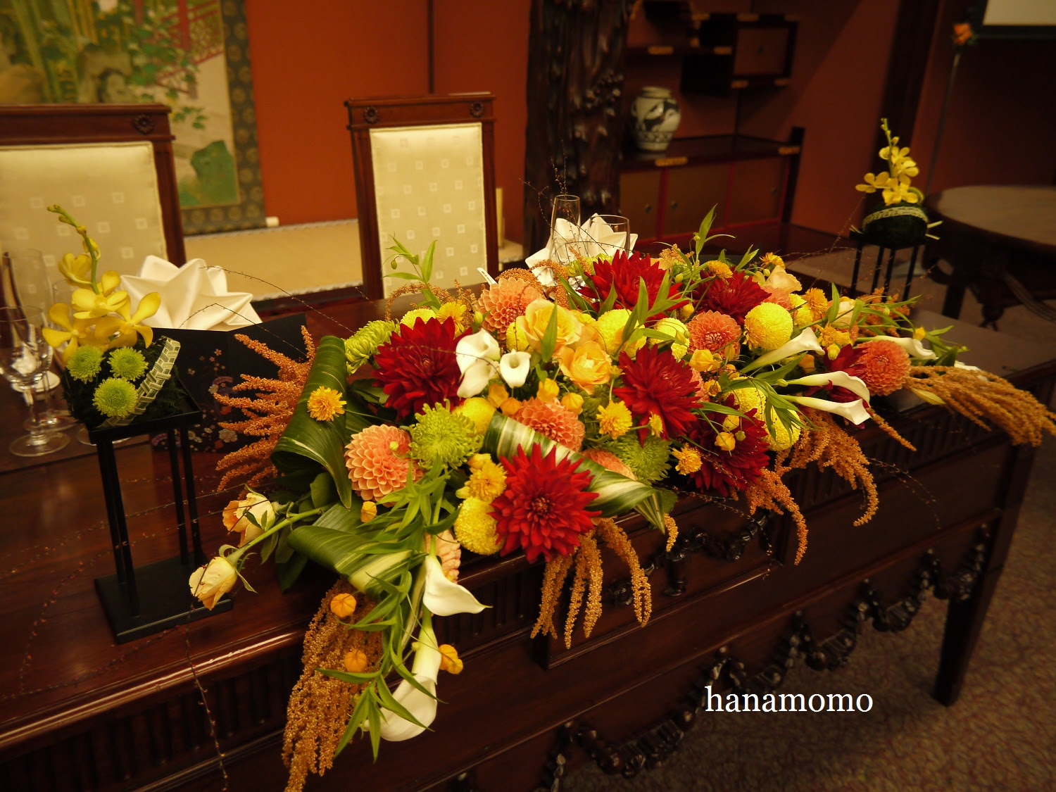 Category メインテーブルの花