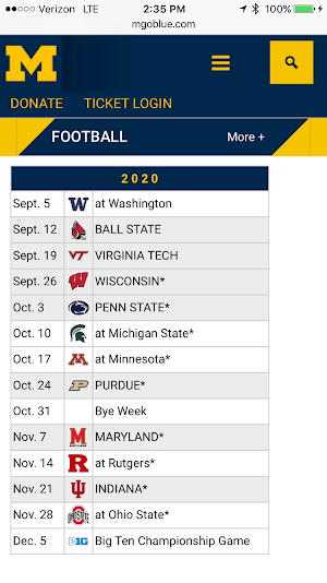 Michigan Football Schedule 2025 Printable