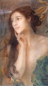 Teodor Axentowicz, Portret kobiety, 1895